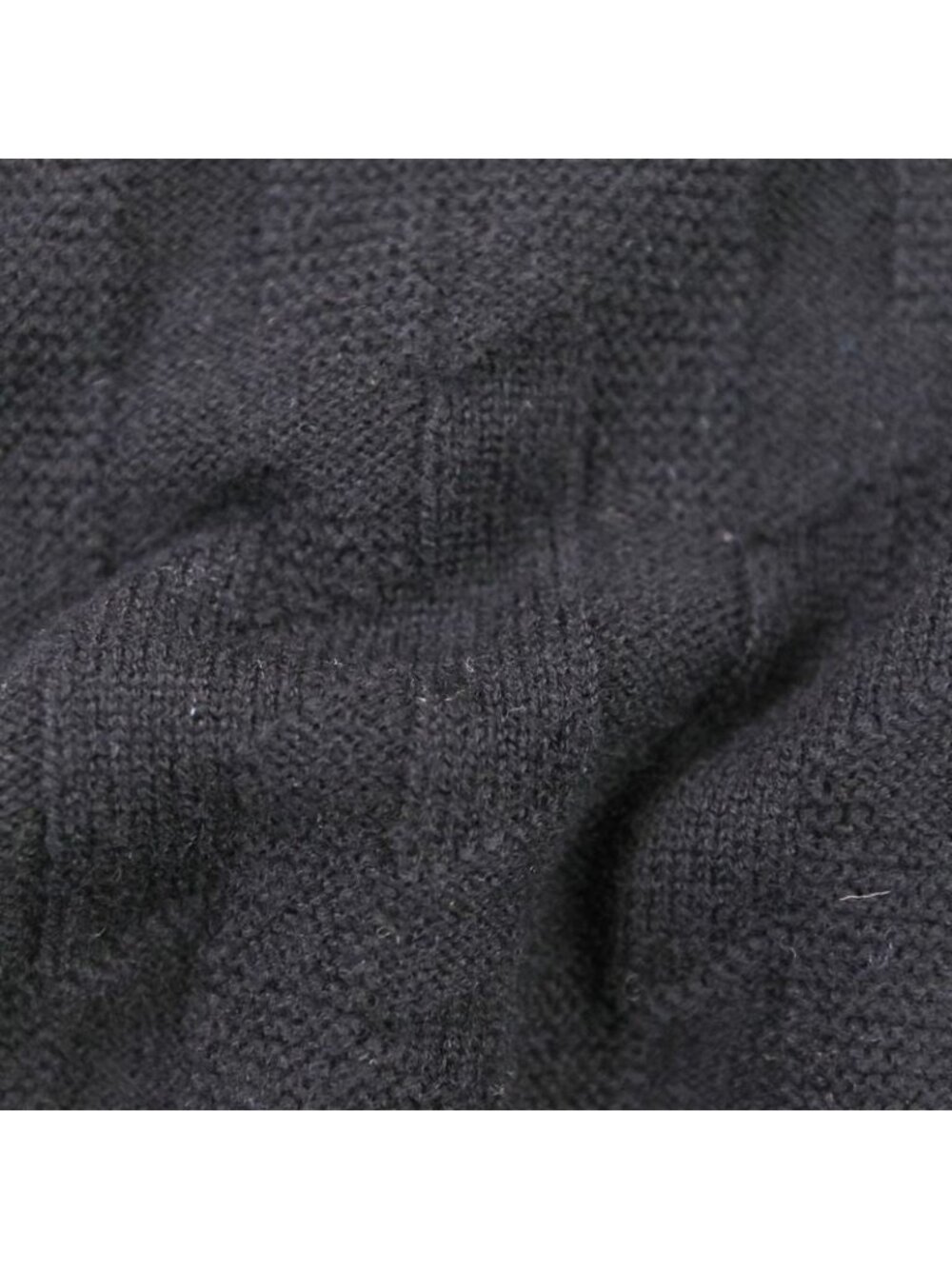 Hermes Short Sleeve H Jacquard Knit Sweater Size 36 Black 24AW - Picture 12 of 12